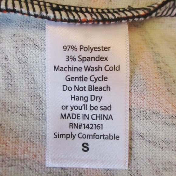 NWT LuLaRoe Azure Skirt, Turquoise & Orange - Picture 9 of 10